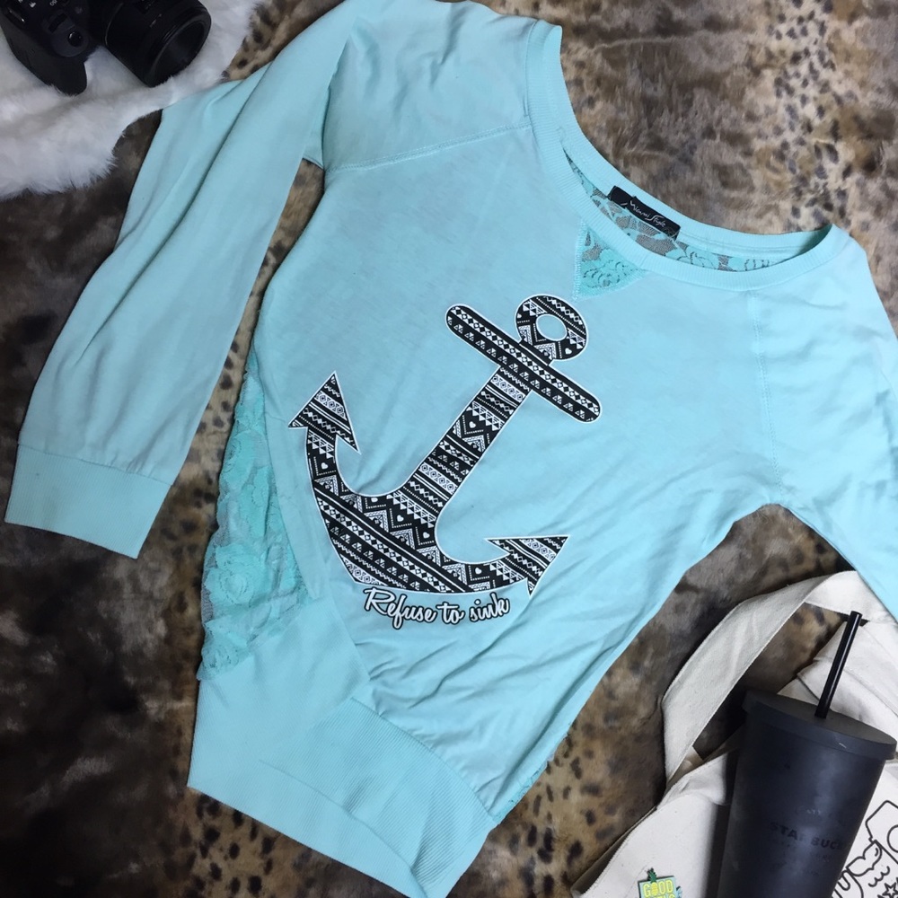 Blue anchor refuse to sink shirt